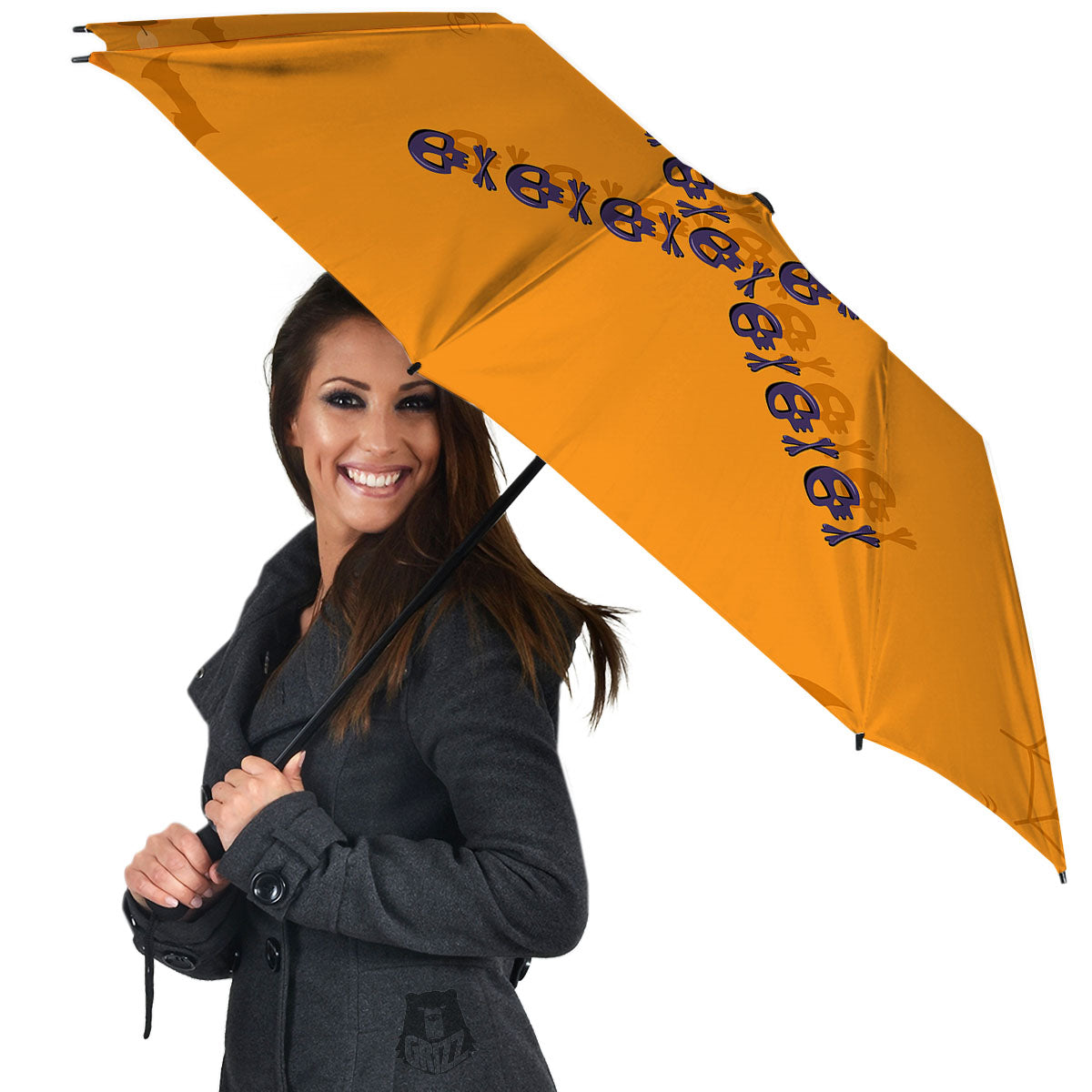 X Halloween Print Umbrella-grizzshop