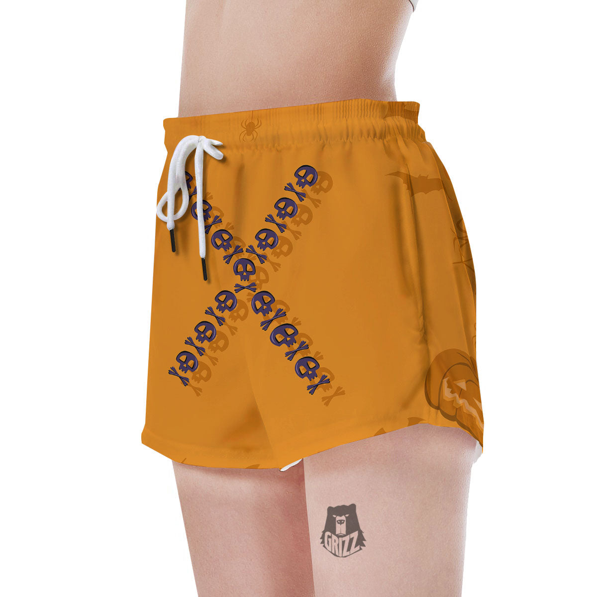 X Halloween Print Women's Shorts-grizzshop