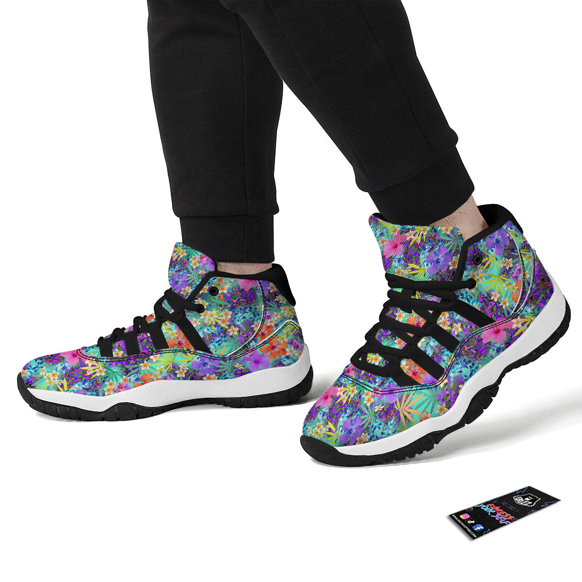 X-Ray Elephant Skeleton Print Pattern Black Bball Shoes-grizzshop