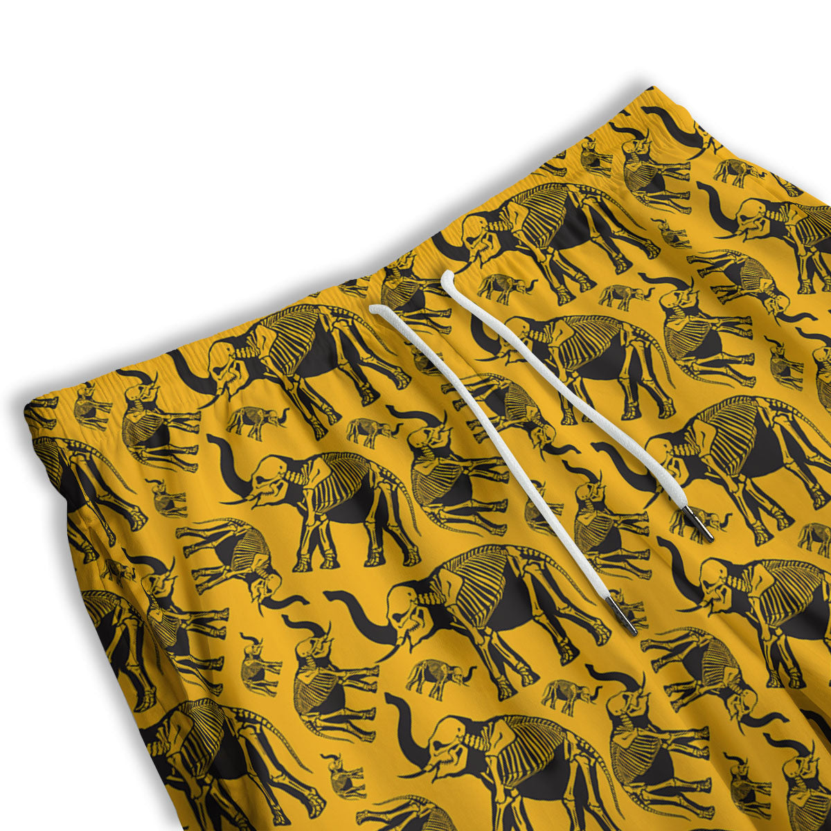 Wolf White And Navy Print Men's Athletic Shorts