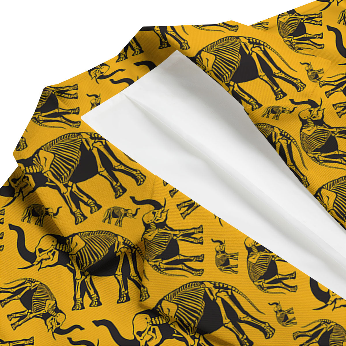 X-Ray Elephant Skeleton Print Pattern Men's Blazer-grizzshop