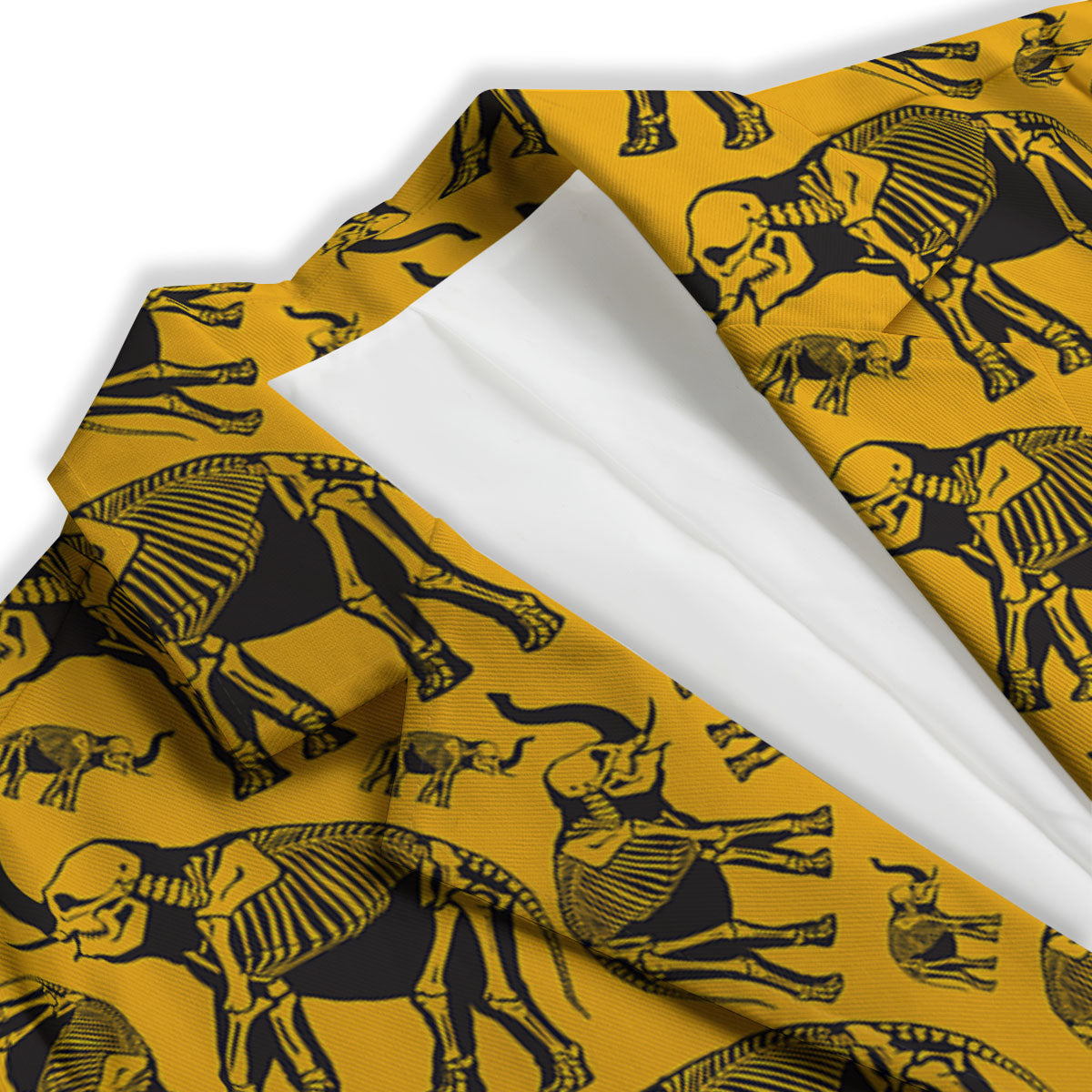 X-Ray Elephant Skeleton Print Pattern Women's Blazer-grizzshop