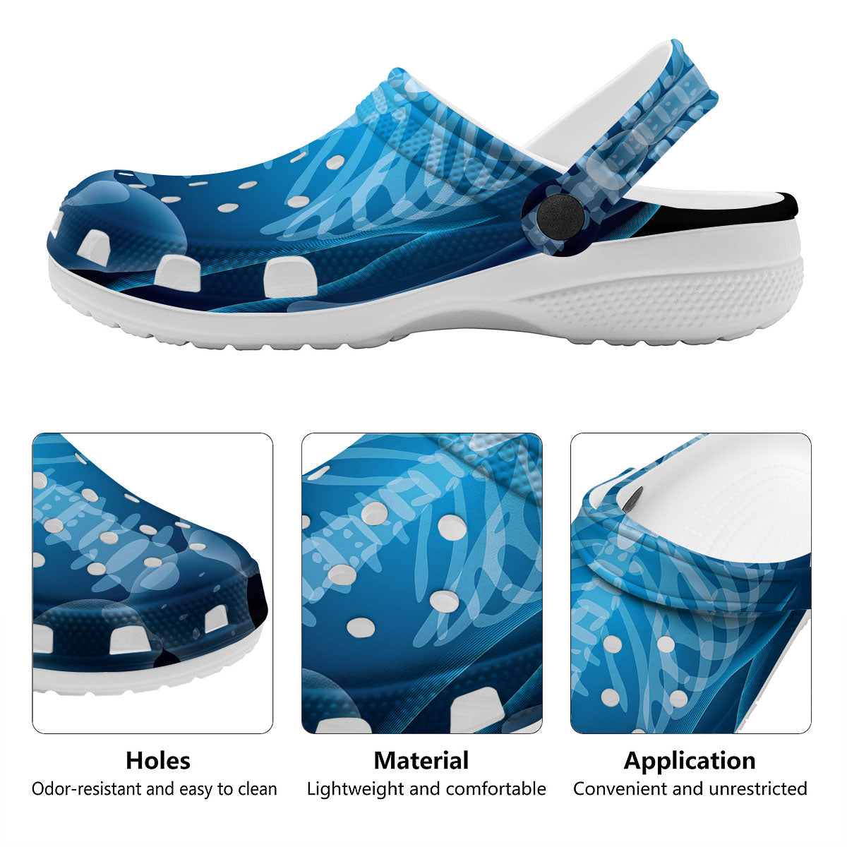 X-Ray Film Radiologist Print Clog-grizzshop