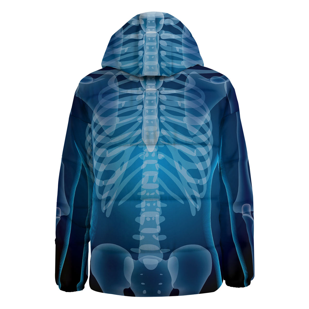 X-Ray Film Radiologist Print Down Jacket-grizzshop