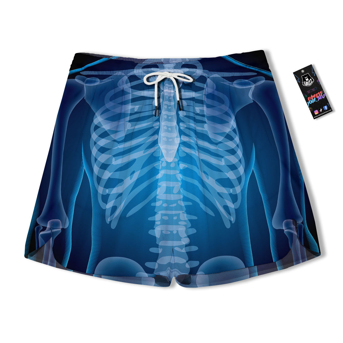 X-Ray Film Radiologist Print Men's Running Shorts-grizzshop