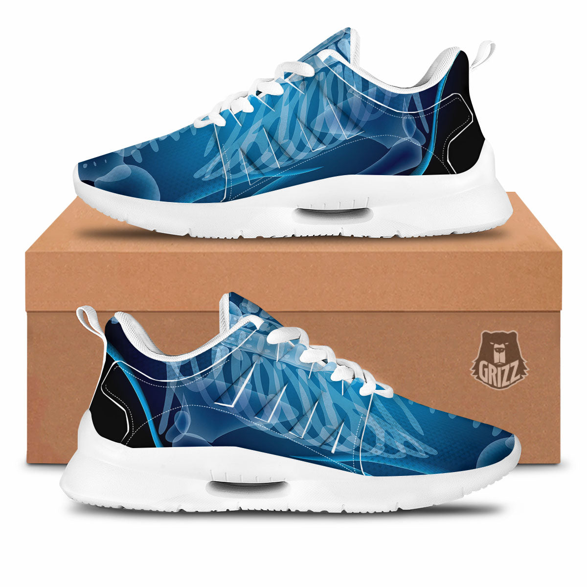 X-Ray Film Radiologist Print Tennis Shoes-grizzshop