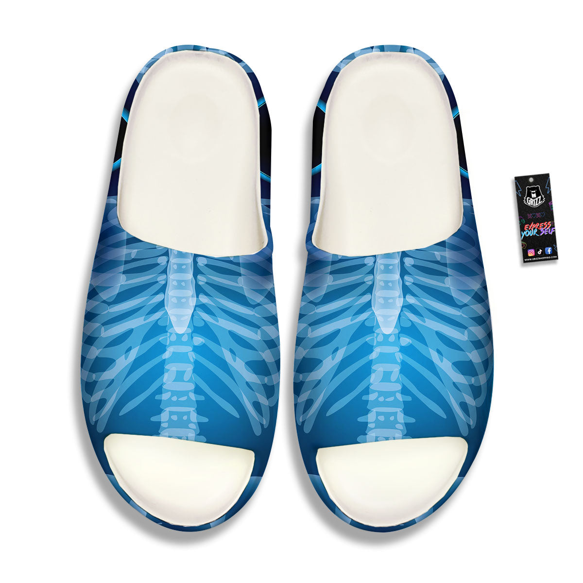 X-Ray Film Radiologist Print Sandals-grizzshop