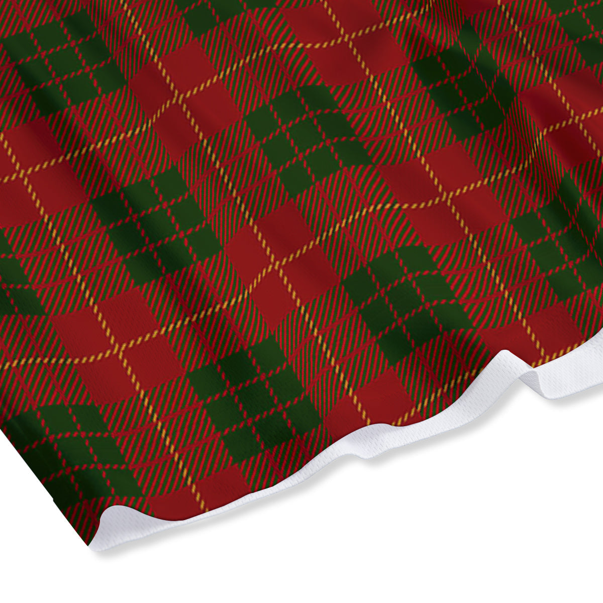 Xmas Plaid Print Pattern Mesh Shorts-grizzshop