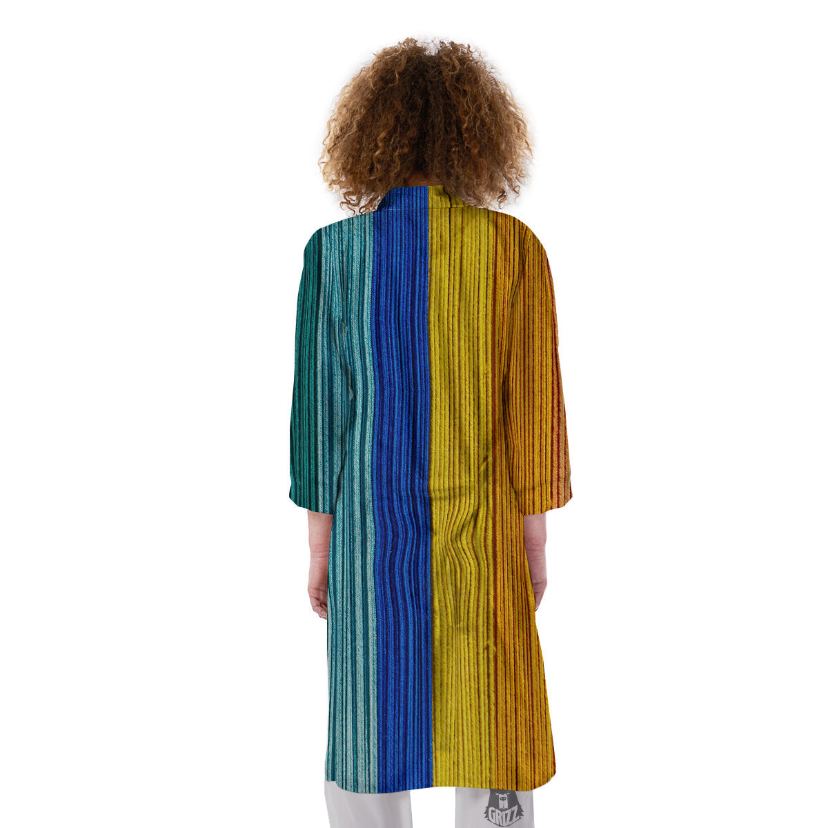 Yarn Colorful Print Kimono-grizzshop