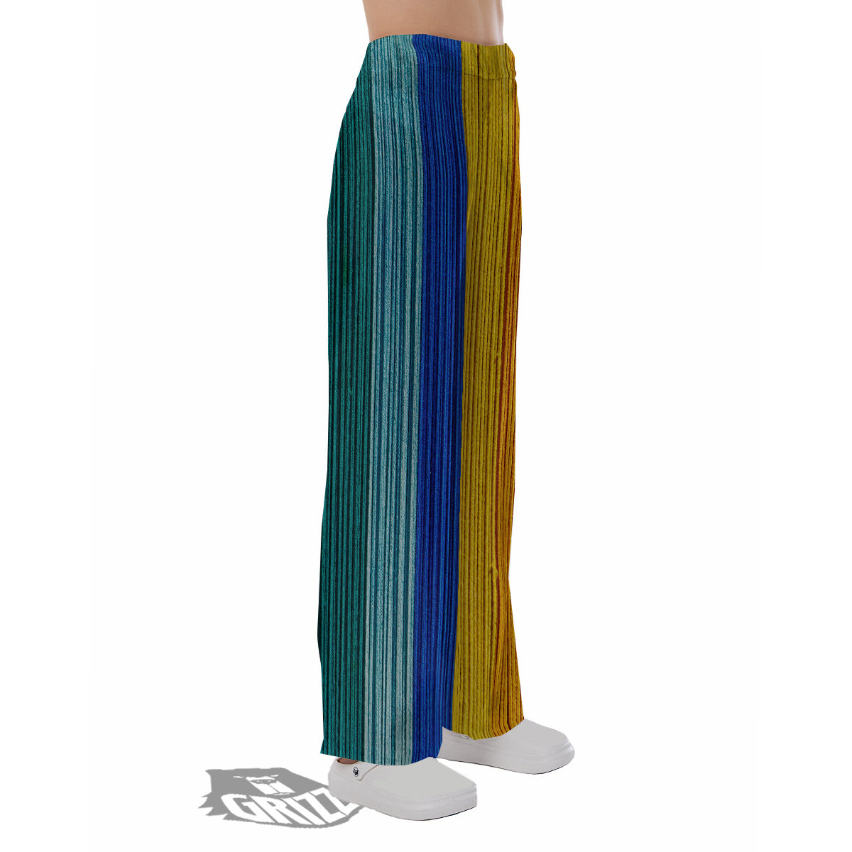 Yarn Colorful Print Pajama Pants-grizzshop