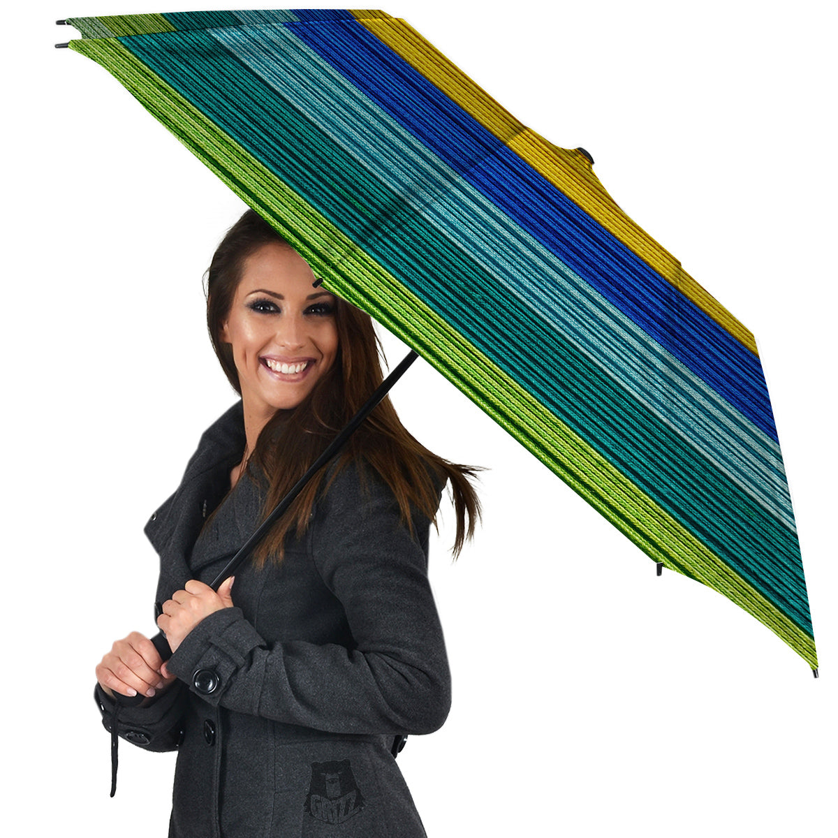 Yarn Colorful Print Umbrella-grizzshop