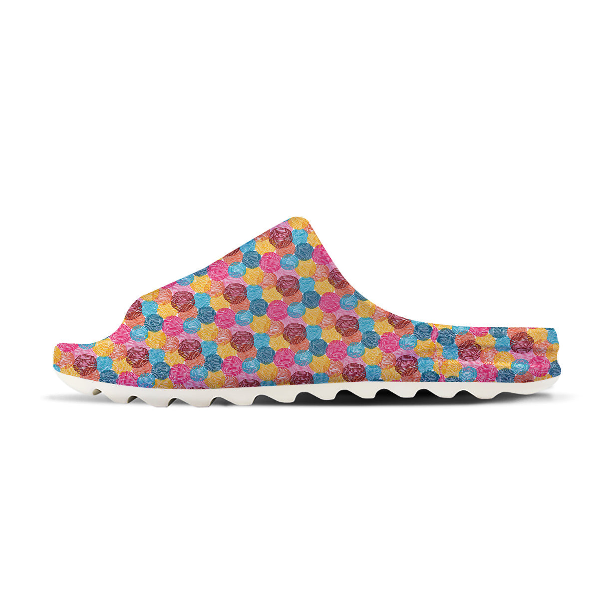 Yarn Balls Colorful Print Sandals-grizzshop
