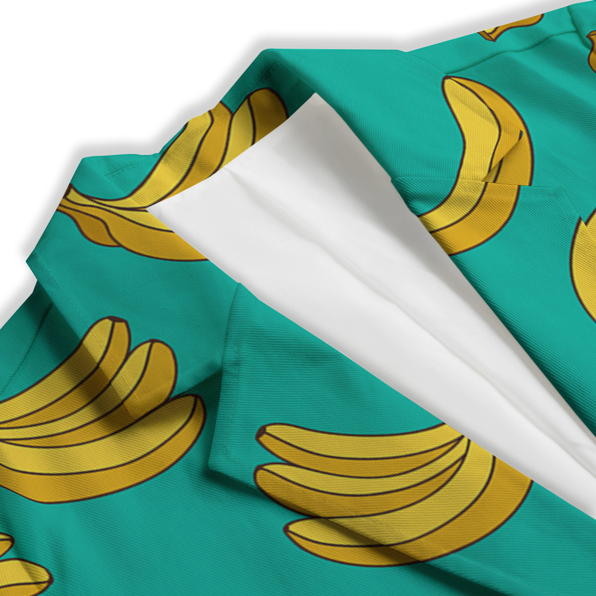 Yellow Banana Print Pattern Women's Blazer-grizzshop