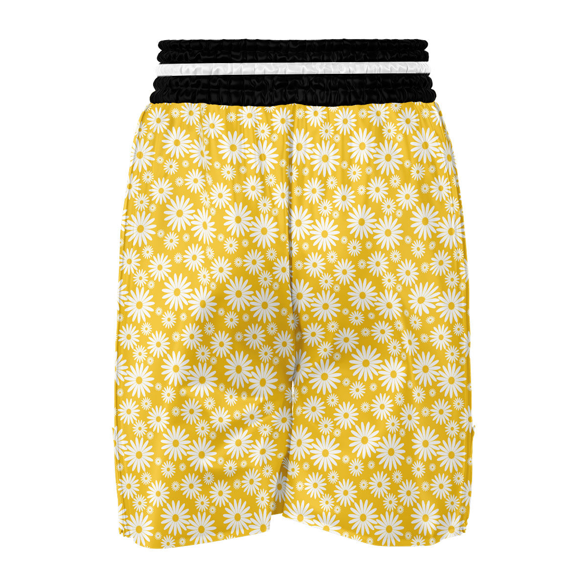 Yellow Daisy Boxing Shorts-grizzshop