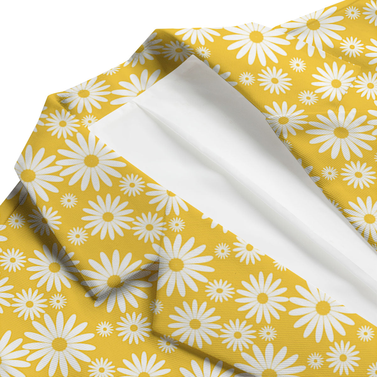 Yellow Daisy Men's Blazer-grizzshop
