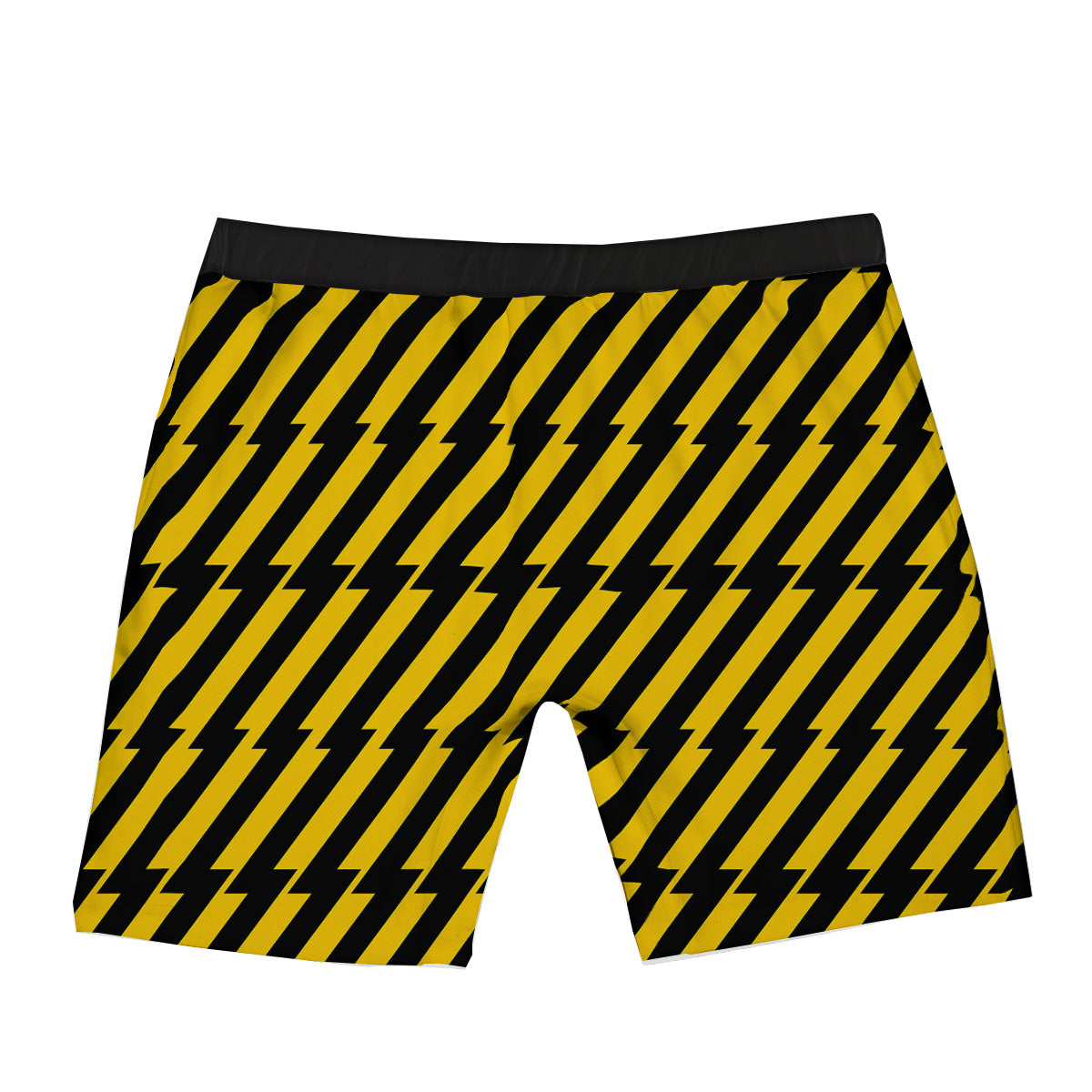 Yellow Lightning Spark Print Pattern Boxer Briefs-grizzshop