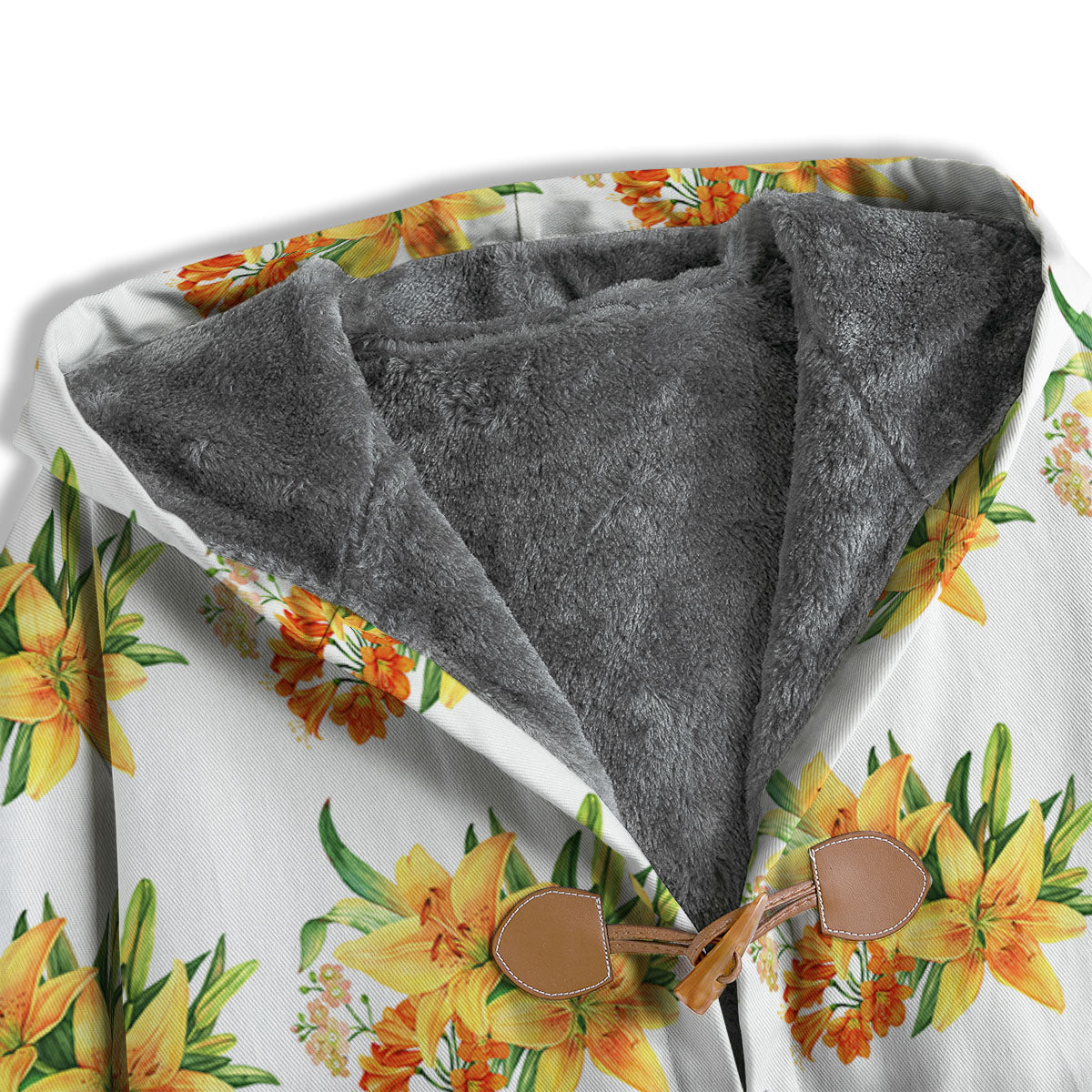Yellow Lily Watercolor Print Pattern Men's Windbreaker Jacket-grizzshop