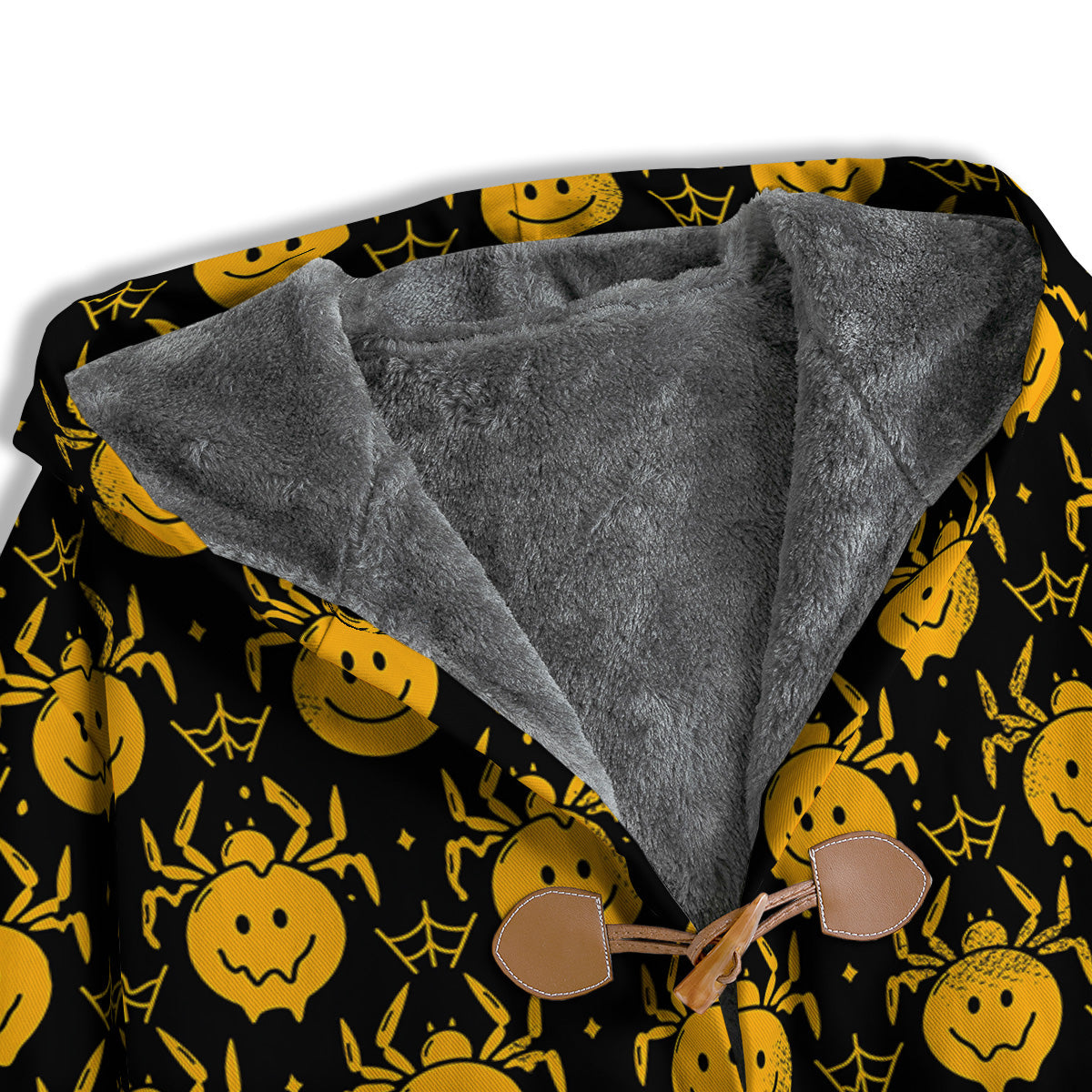 Yellow Spider Psychedelic Melt Print Pattern Men's Windbreaker Jacket-grizzshop