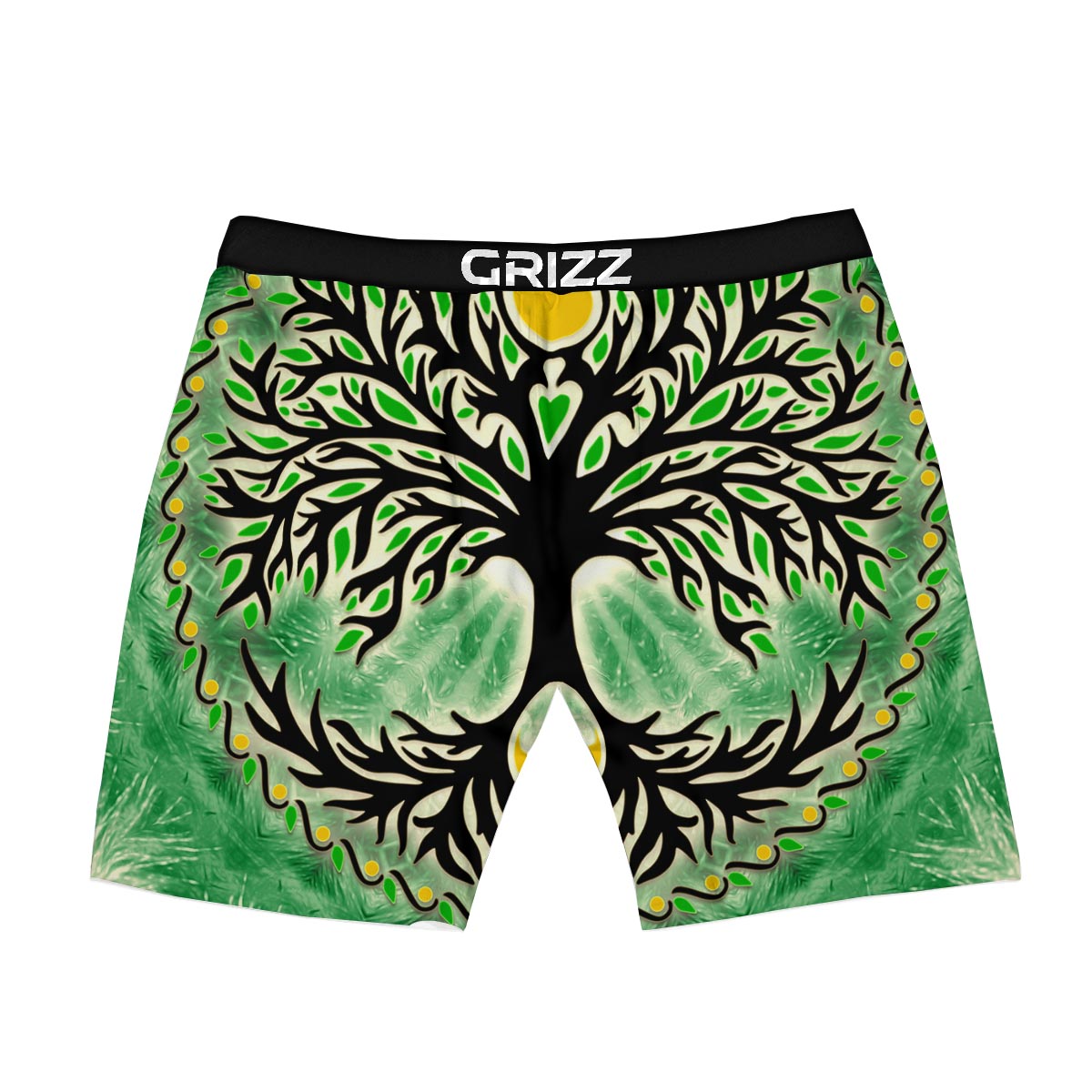 Yggdrasil Moon And Sun Print Boxer Briefs-grizzshop