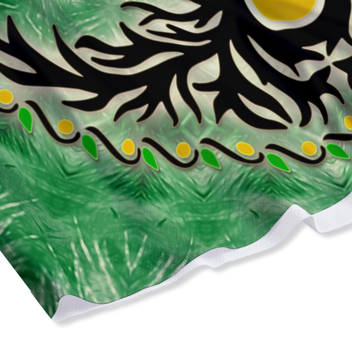 Yggdrasil Moon And Sun Print Mesh Shorts
