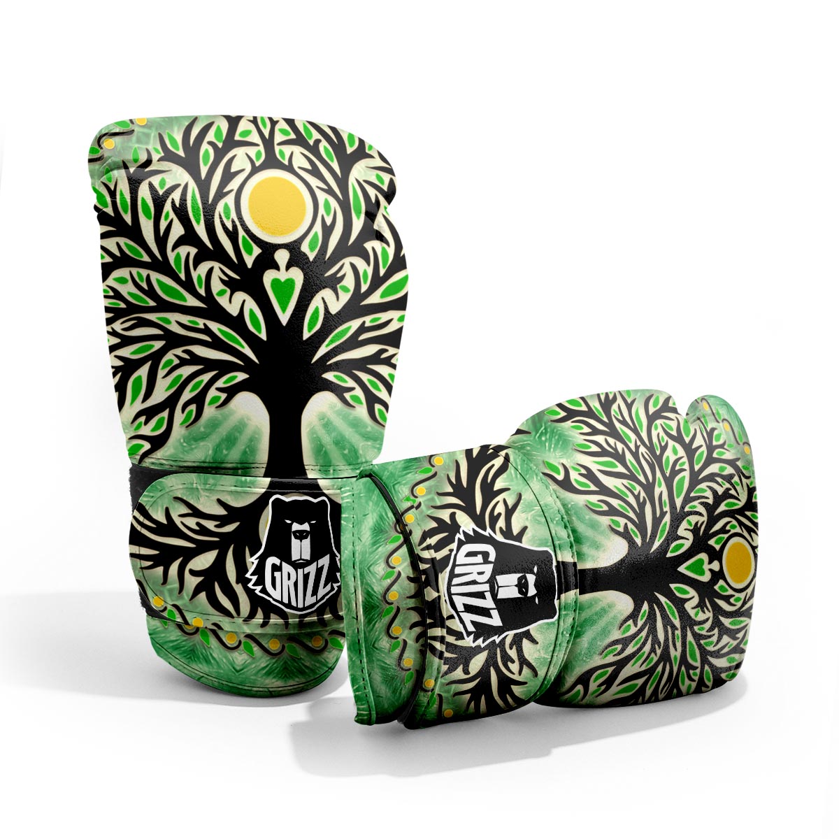 Yggdrasil Moon And Sun Print Pro Boxing Glove