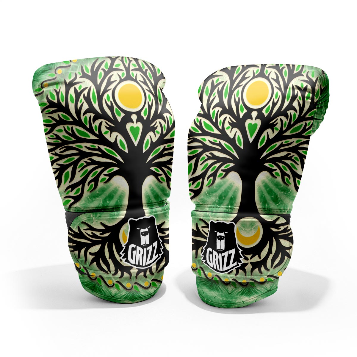 Yggdrasil Moon And Sun Print Pro Boxing Glove