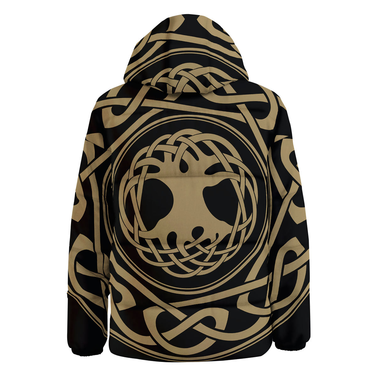 Yggdrasil Scandinavian Print Down Jacket-grizzshop