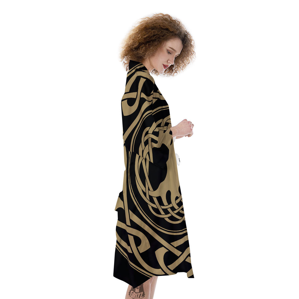 Yggdrasil Scandinavian Print Kimono-grizzshop