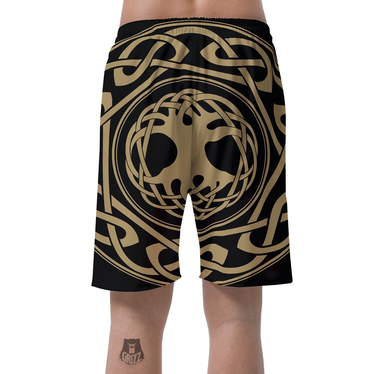 Yggdrasil Scandinavian Print Men's Shorts-grizzshop