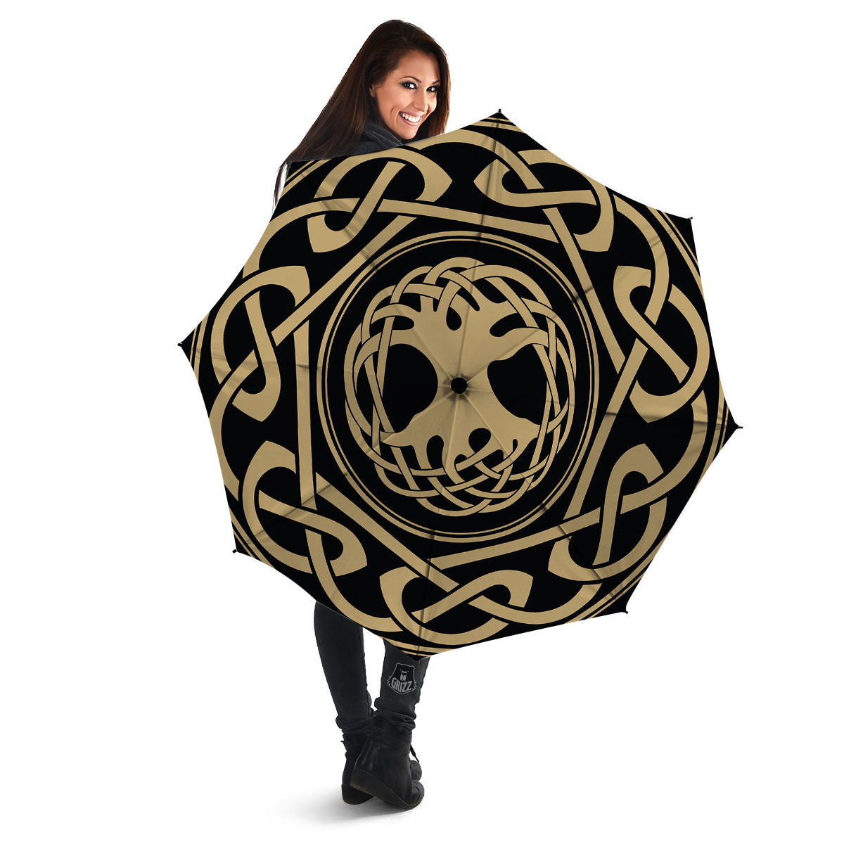 Yggdrasil Scandinavian Print Umbrella-grizzshop