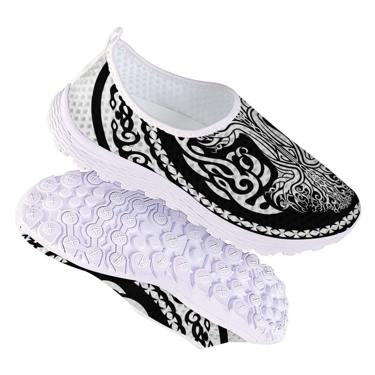 Yggdrasil Tree Ancient Print Nurse Shoes-grizzshop