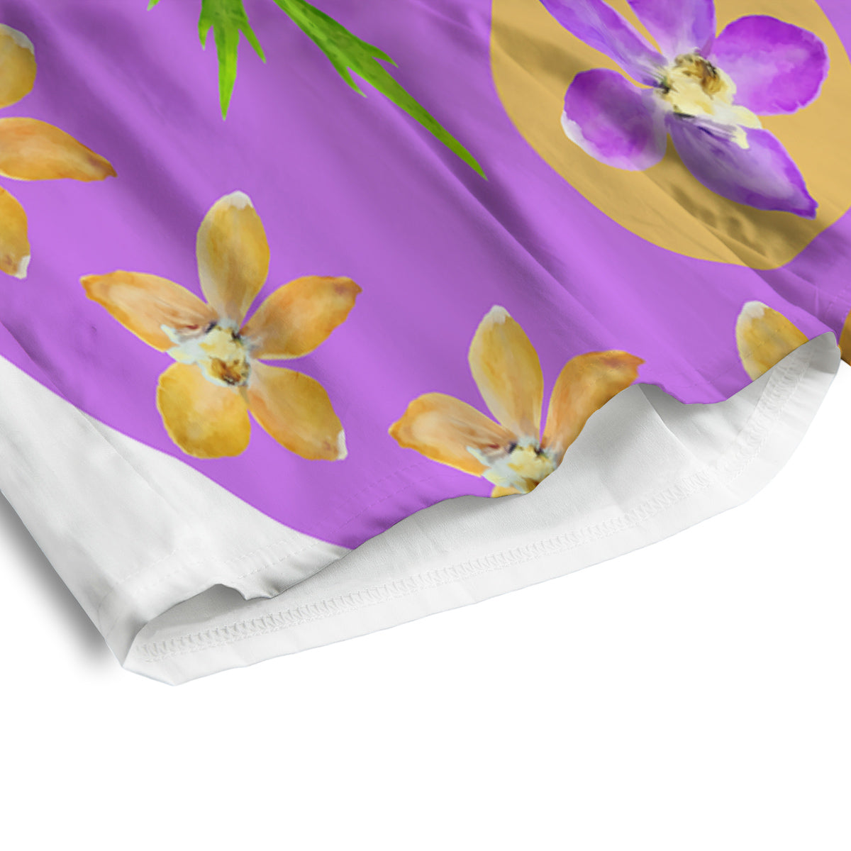 Yin Yang Colorful Flowers Print Men's Athletic Shorts-grizzshop