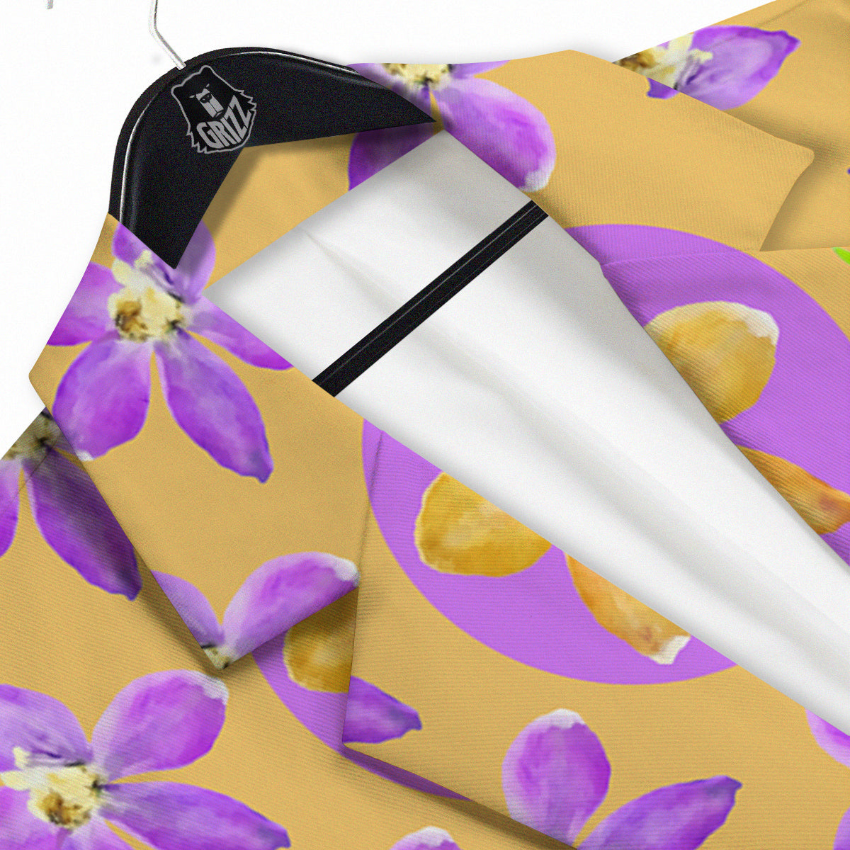 Yin Yang Colorful Flowers Print Men's Sport Coat-grizzshop