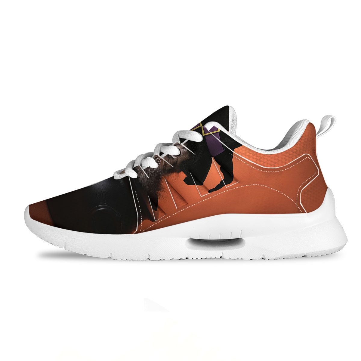 Yin Yang Colorful Flowers Print Tennis Shoes-grizzshop