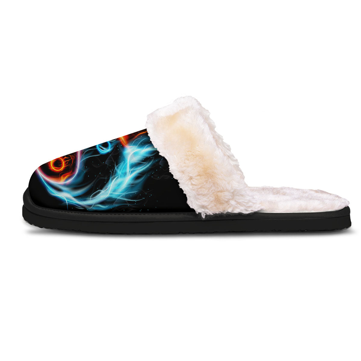 Yin Yang Flaming Print Slippers-grizzshop