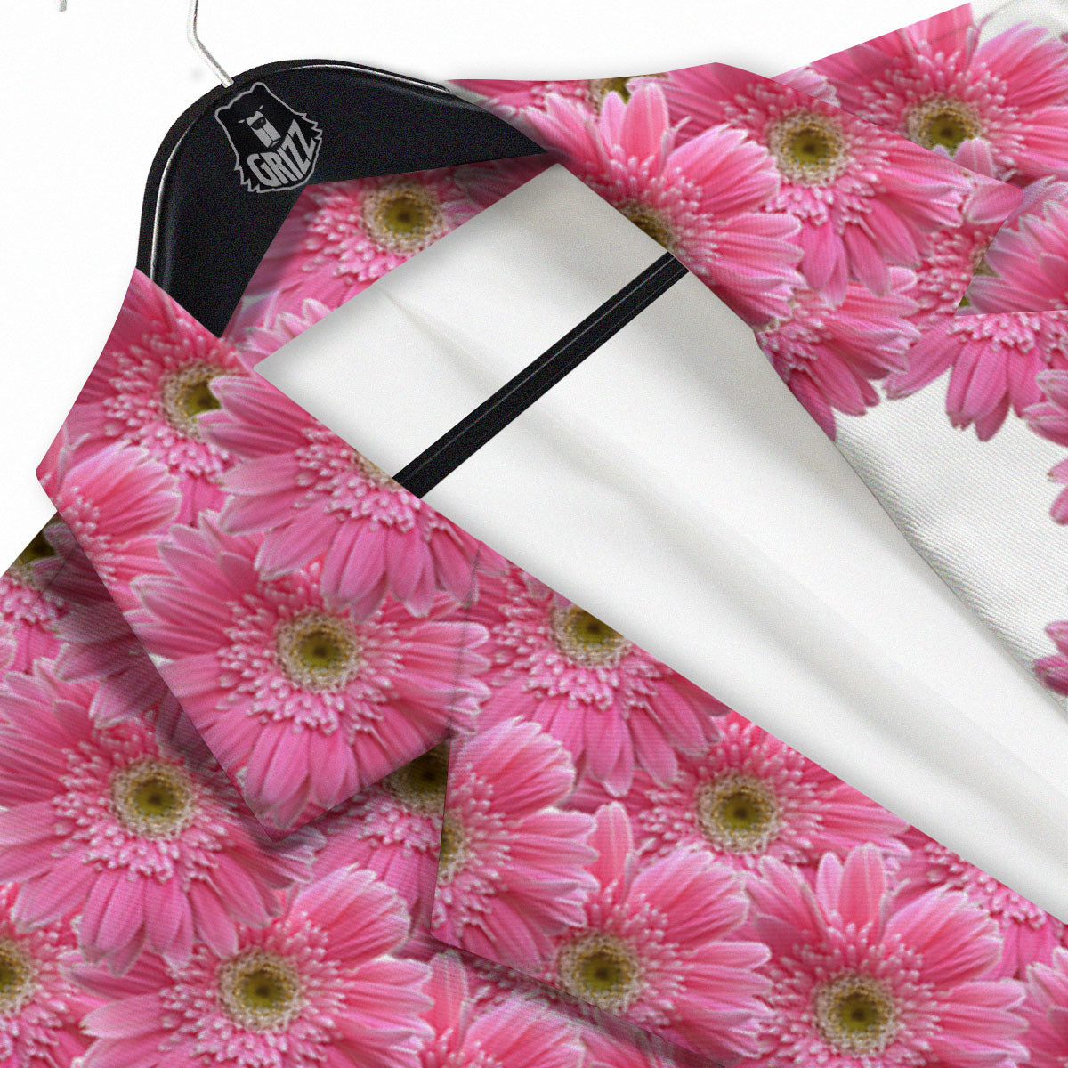 Yin Yang Pink Flowers Print Men's Sport Coat-grizzshop