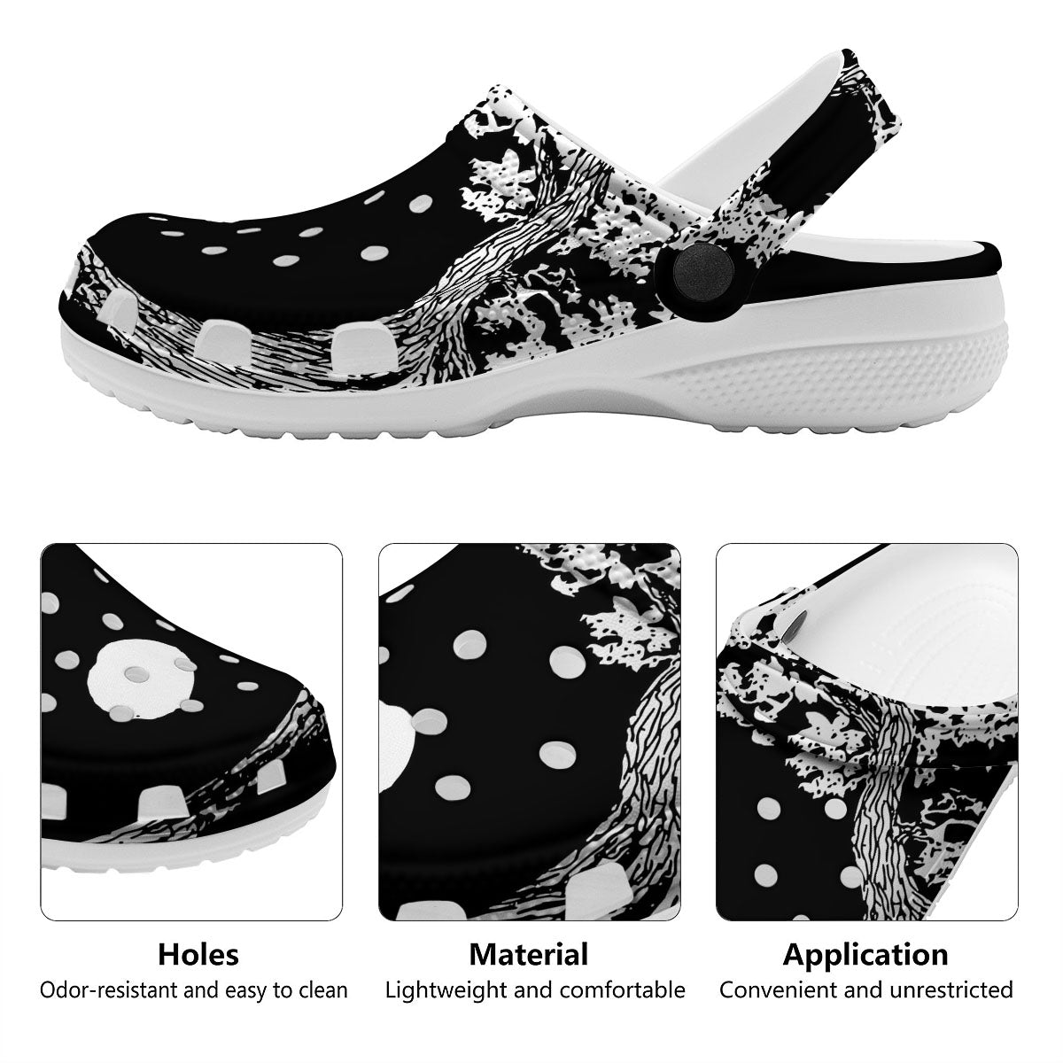 Yin Yang Roots Print Clog-grizzshop
