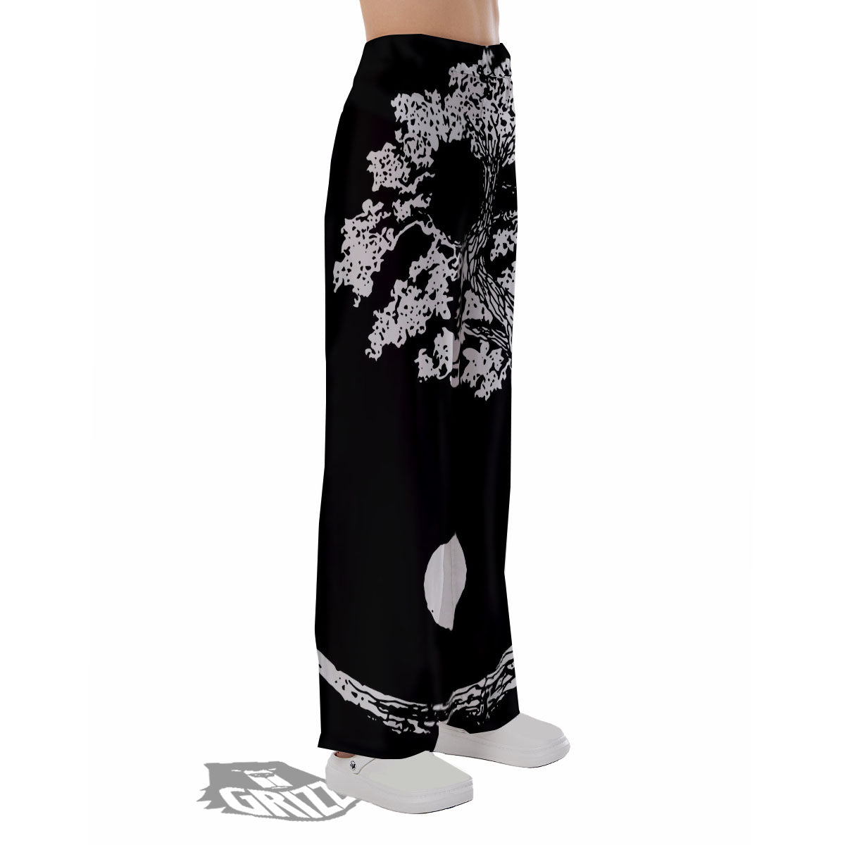 Yin Yang Roots Print Pajama Pants-grizzshop