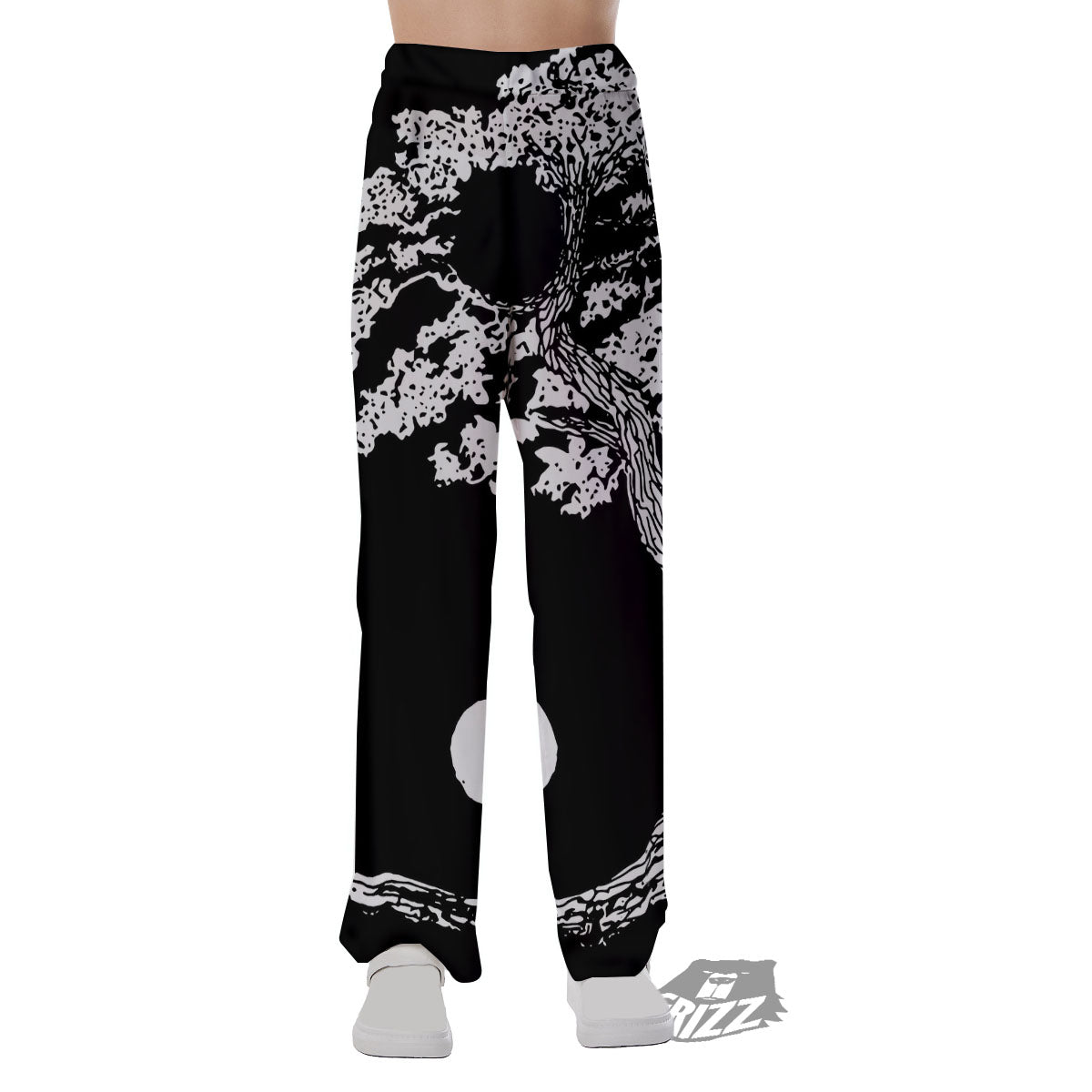 Yin Yang Roots Print Pajama Pants-grizzshop