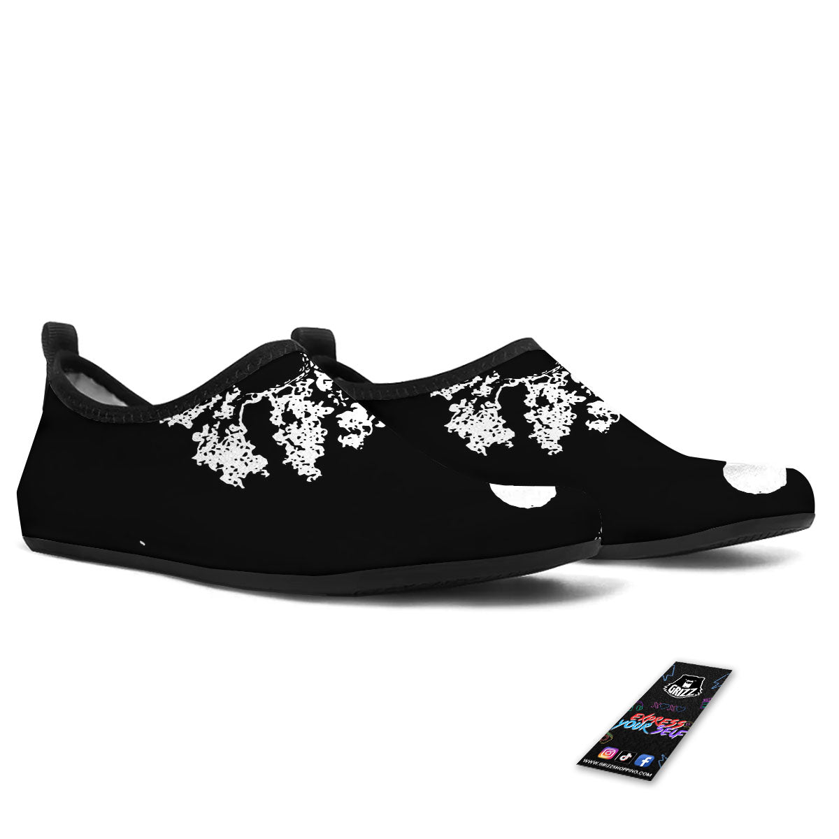 Yin Yang Roots Print Water Shoes-grizzshop