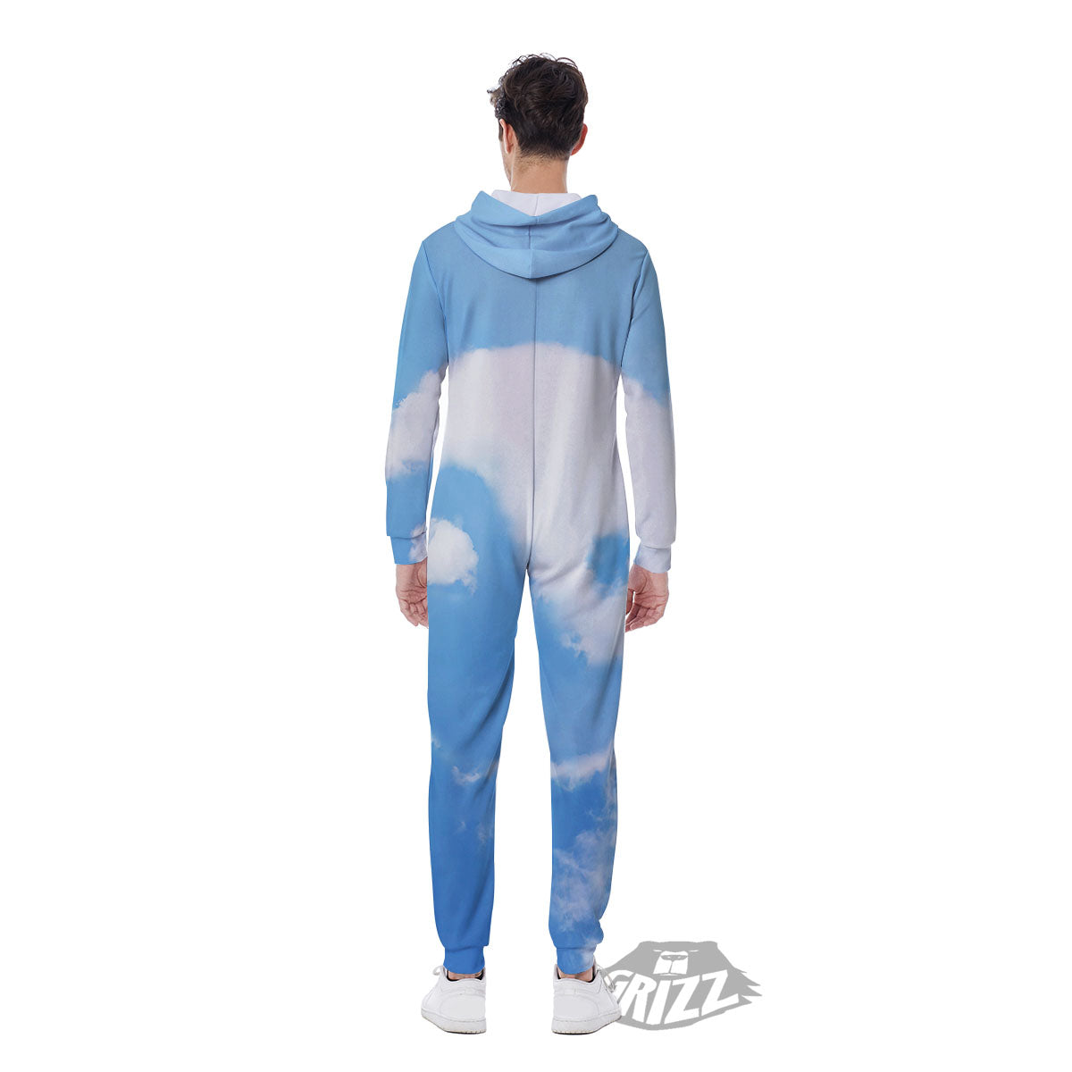 Yin Yang Space And Sky Print Men's Jumpsuit-grizzshop