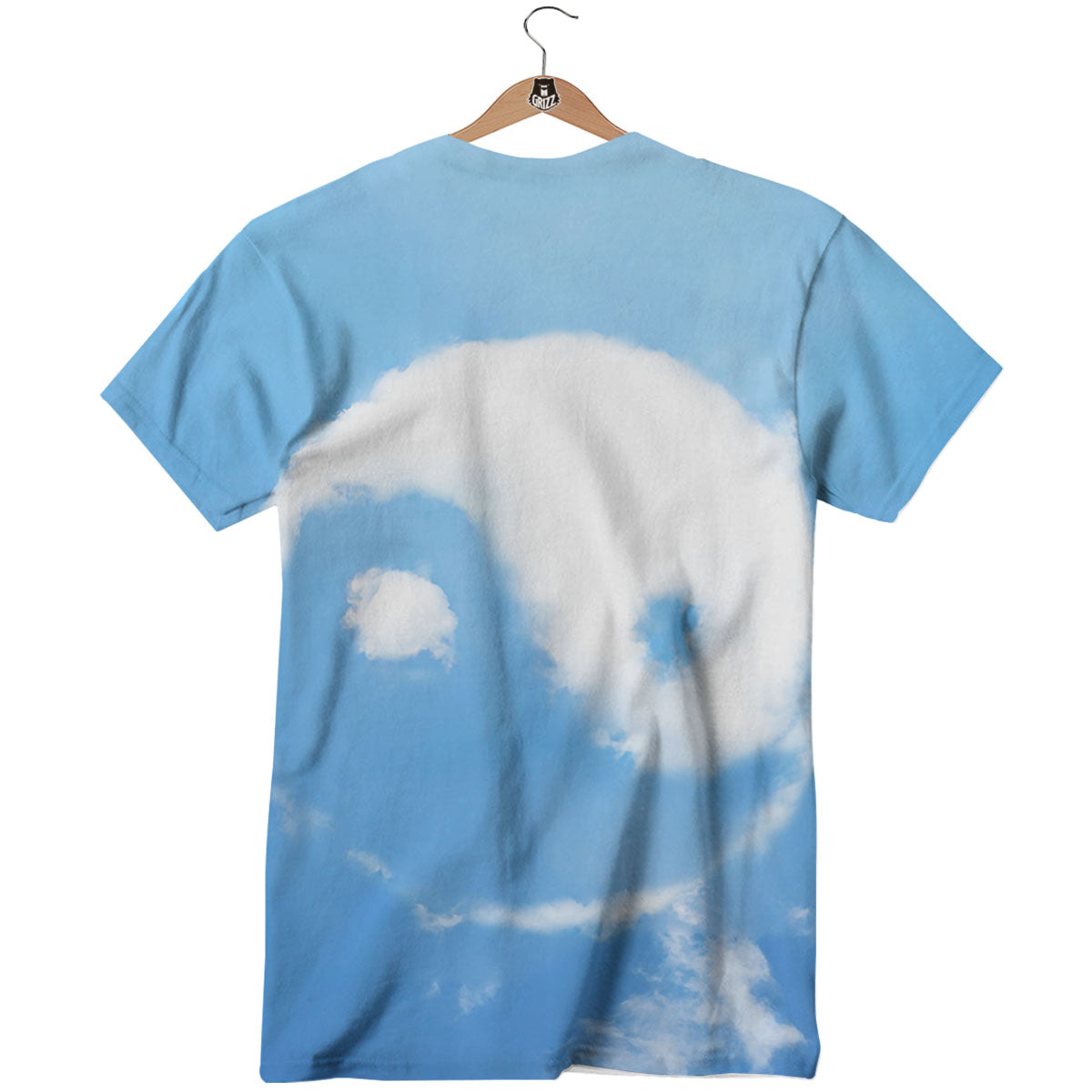Yin Yang Space And Sky Print T-Shirt-grizzshop