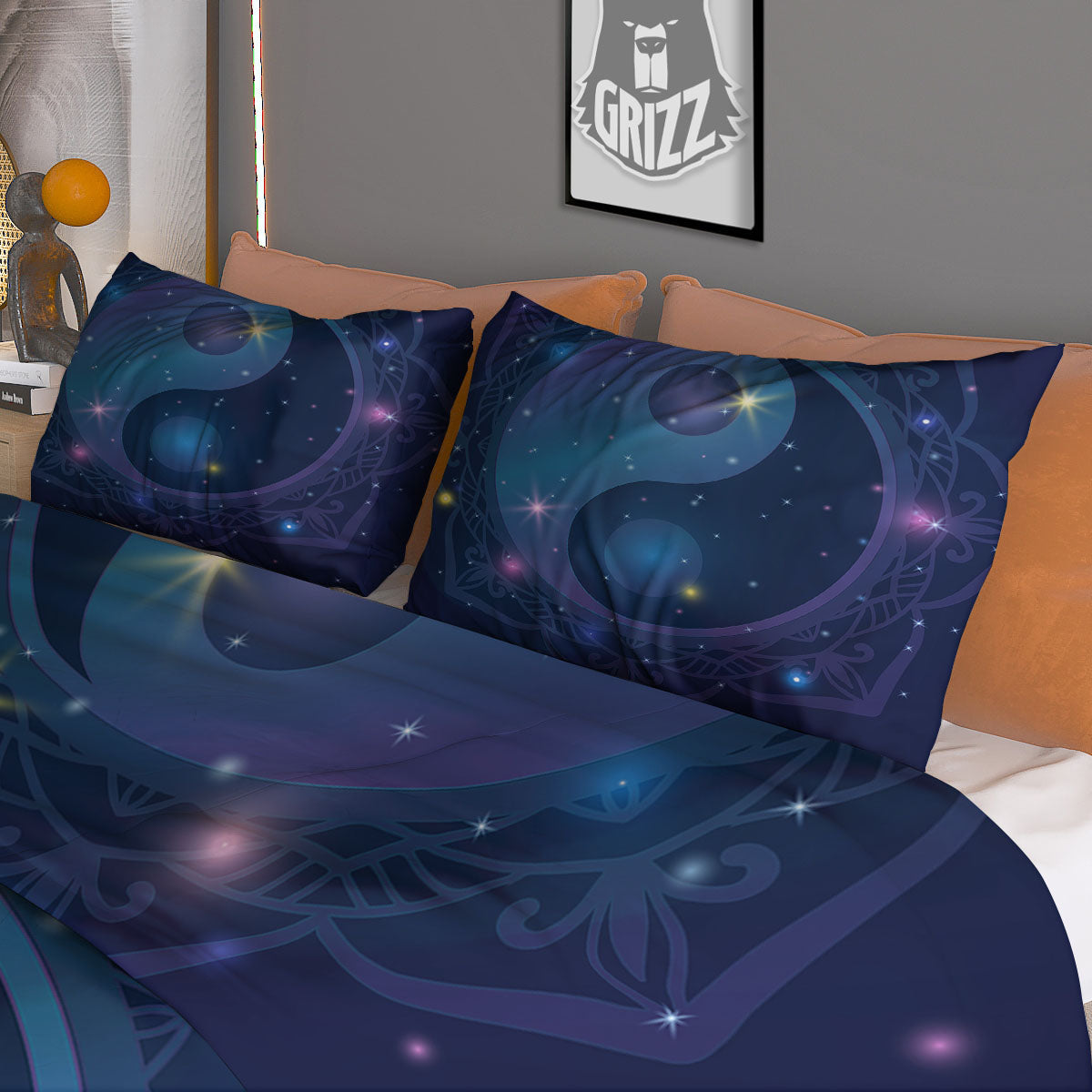 Yin Yang Space Print Duvet Cover Bedding Set