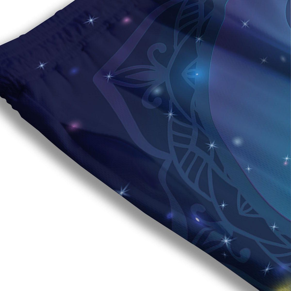 Yin Yang Space Print Mesh Shorts