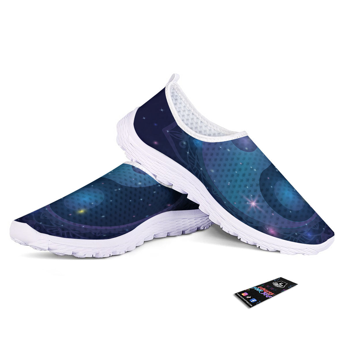 Yin Yang Space Print Nurse Shoes-grizzshop