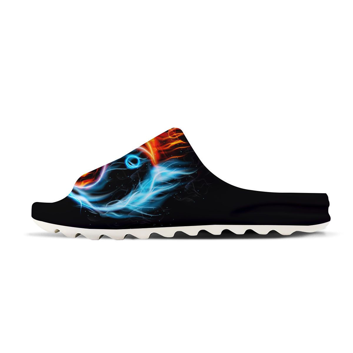 Yin Yang Flaming Print Sandals-grizzshop