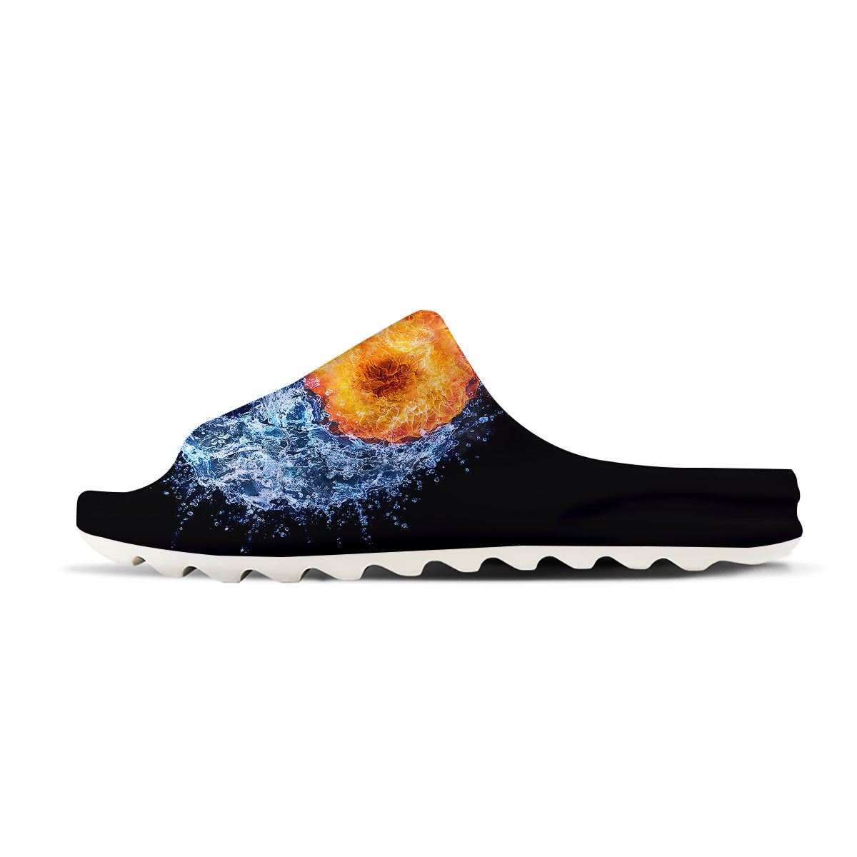 Yin Yang Water And Fire Print Sandals-grizzshop