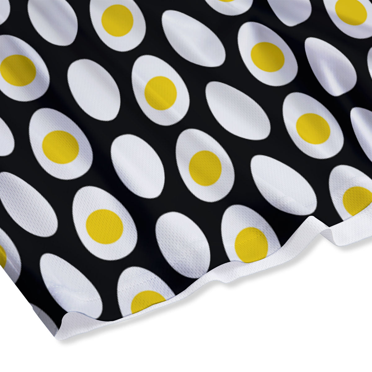 Yolk Egg Print Pattern Mesh Shorts-grizzshop
