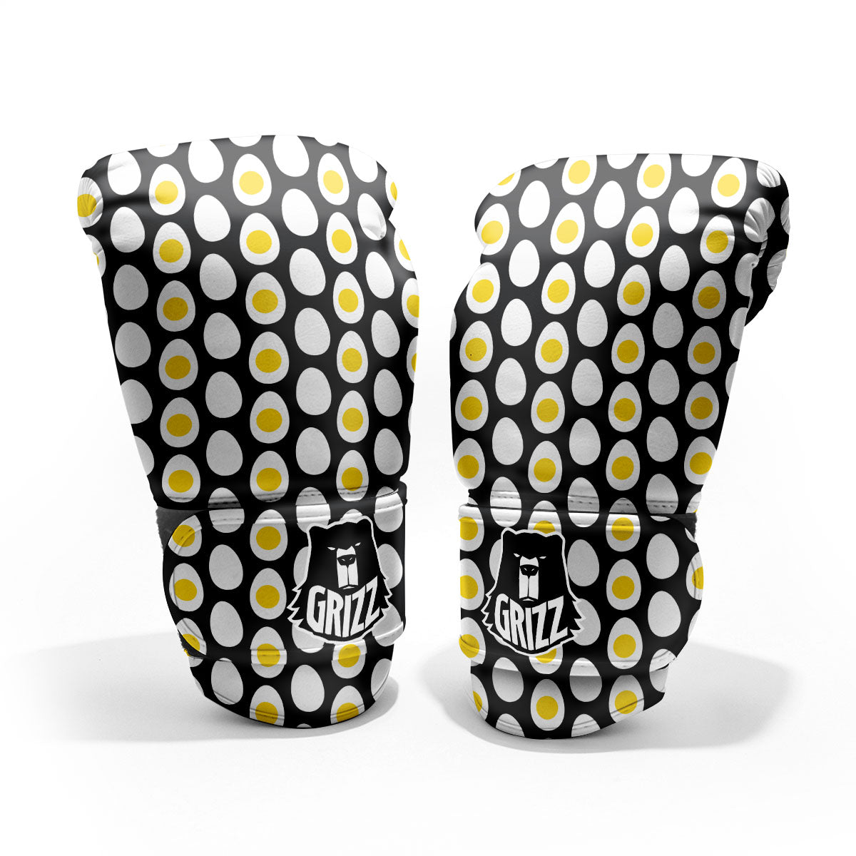 Yolk Egg Print Pattern Sparring Gloves-grizzshop