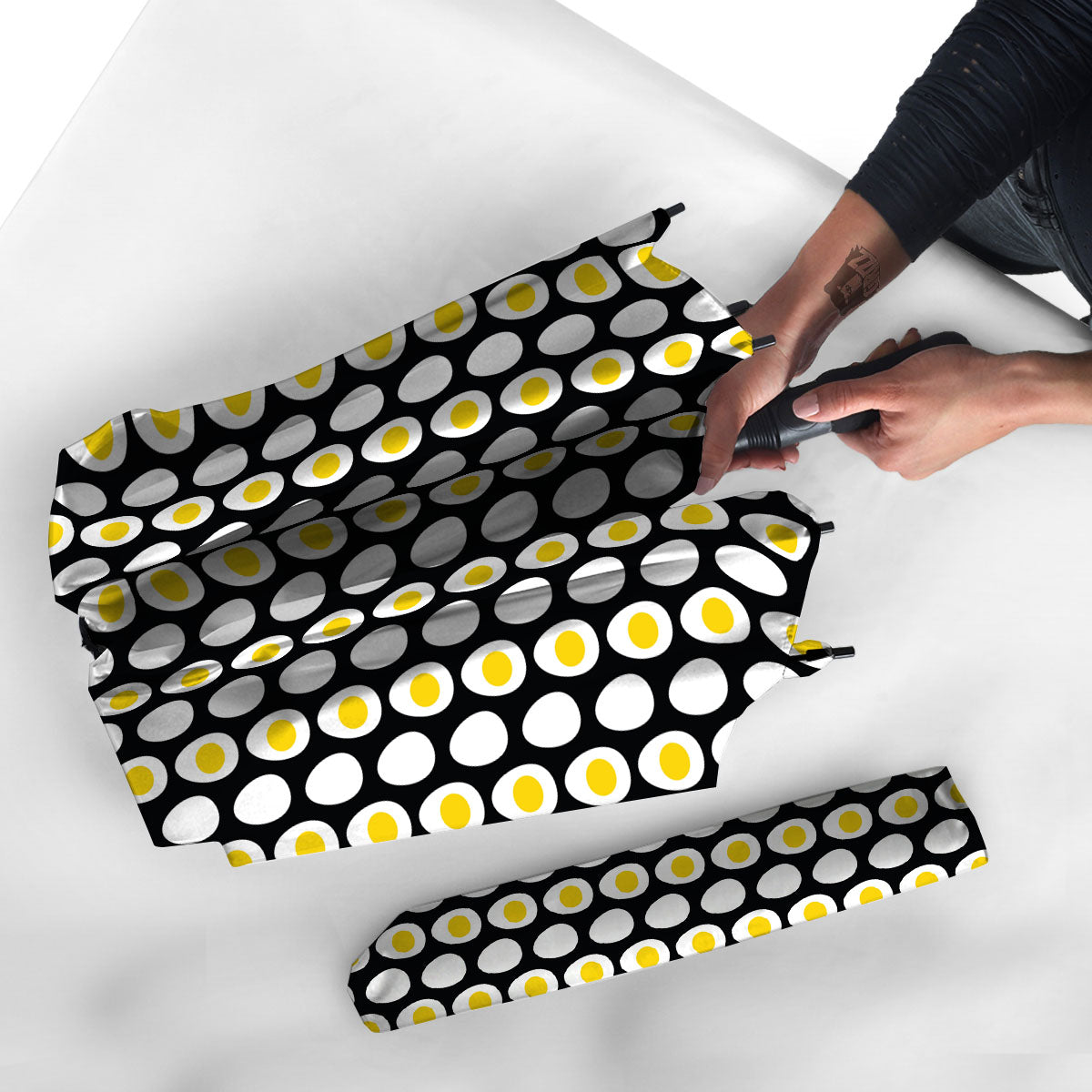Yolk Egg Print Pattern Umbrella-grizzshop